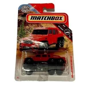 MATCHBOX By Mattel Mercedes Benz G63 AMG 6x6 Red 79/100 MBX Off-Road 5/20 NEW